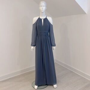 SAMPLE SALE NWT DESSY 3018 Silverstone Grey SIZE 10.  Pristine